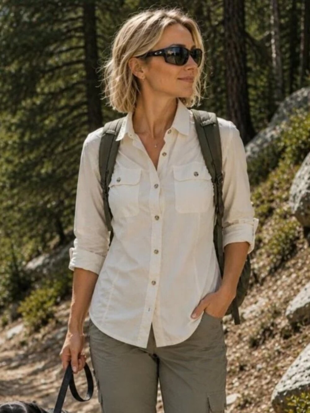 EMS Techwick Long Sleeve Hiking Shirt | UPF Sun Protection | Like New| W SZ S
